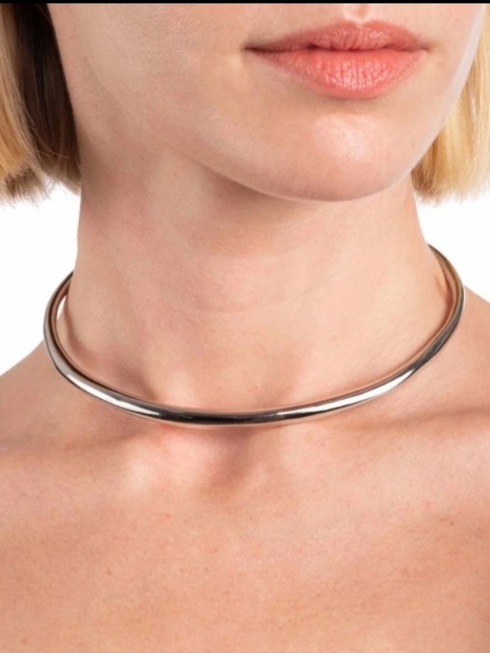 ✨💎𝐀𝐋𝐄𝐗𝐈𝐒 𝐁𝐈𝐓𝐓𝐀𝐑 Rhodium Thin necklace collar